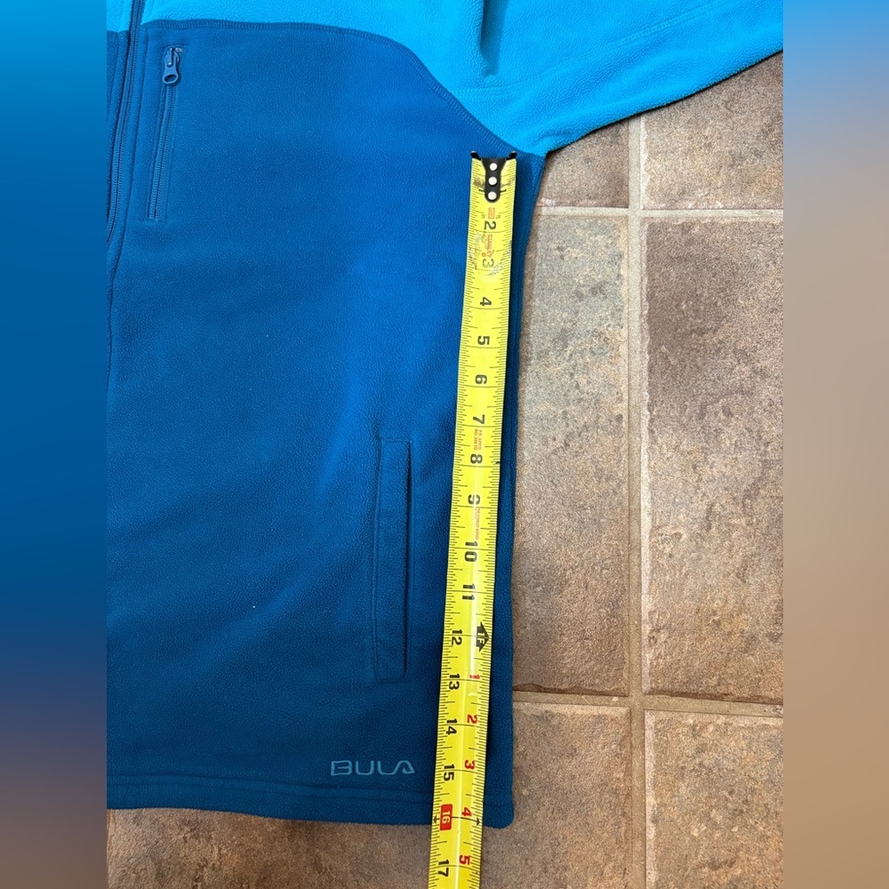 BULA Women’s Fleece Jacket XL Blue & Teal | Full Zip Outdoor Cozy Warm - Picture 11 of 12